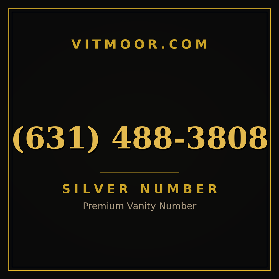 VITMOOR Silver premium number (631) 488-3808