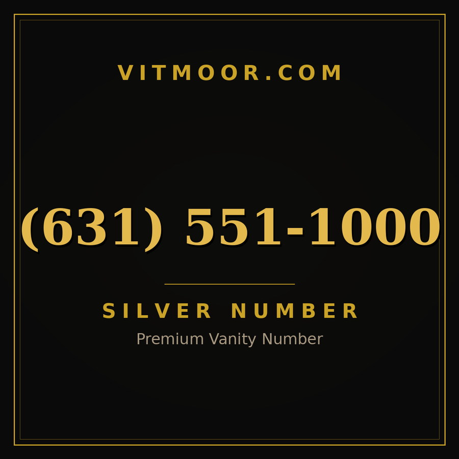 VITMOOR Silver premium number (631) 551-1000