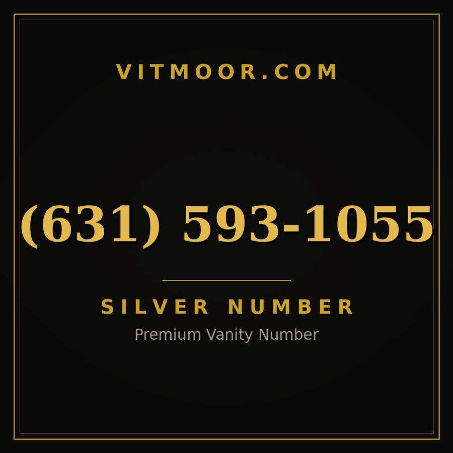 VITMOOR Silver premium number (631) 593-1055