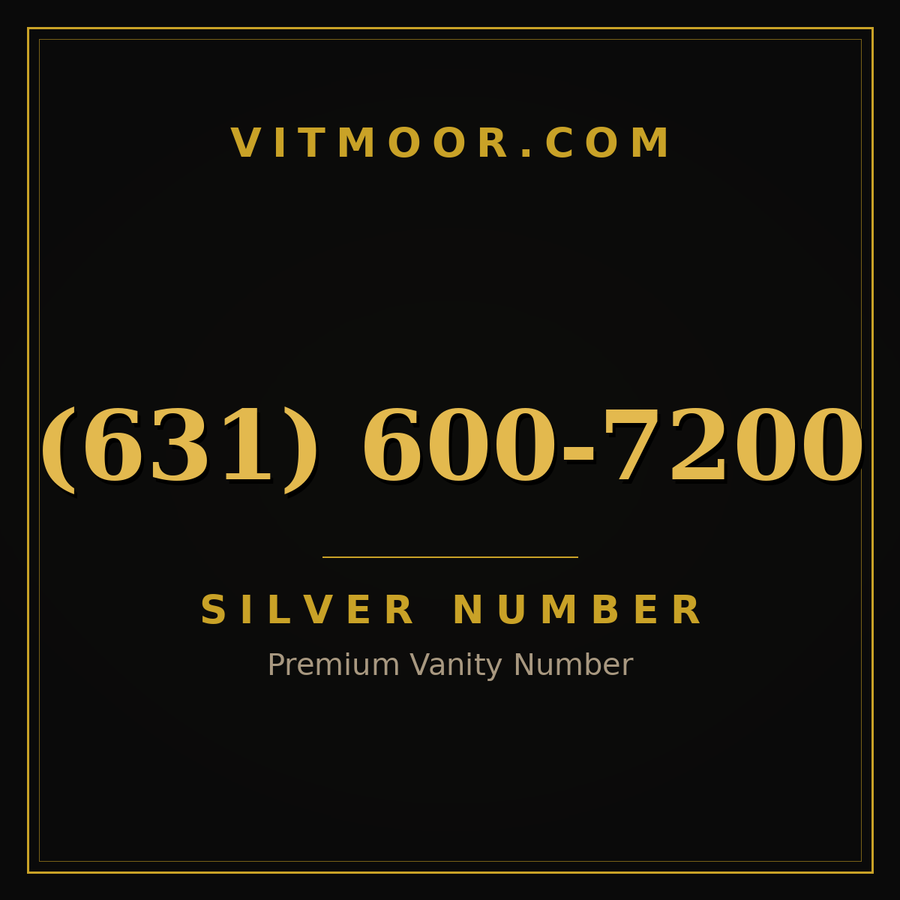 VITMOOR Silver premium number (631) 600-7200
