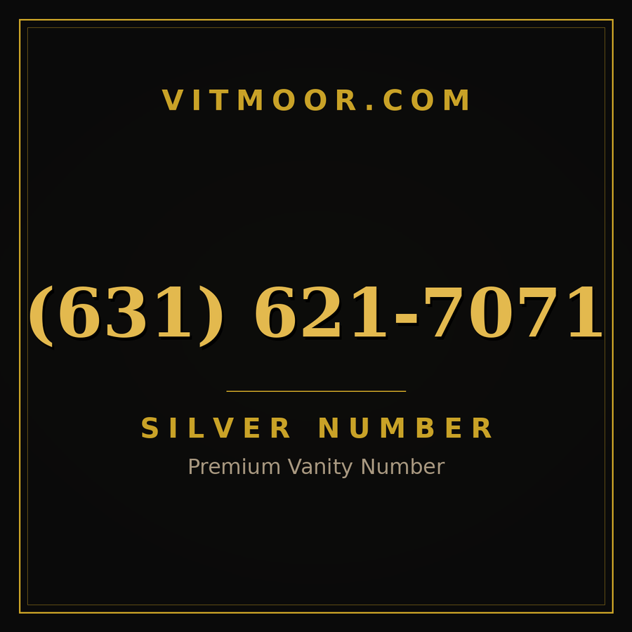 VITMOOR Silver premium number (631) 621-7071