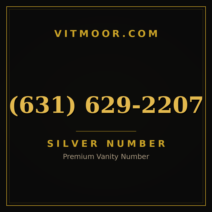 VITMOOR Silver premium number (631) 629-2207