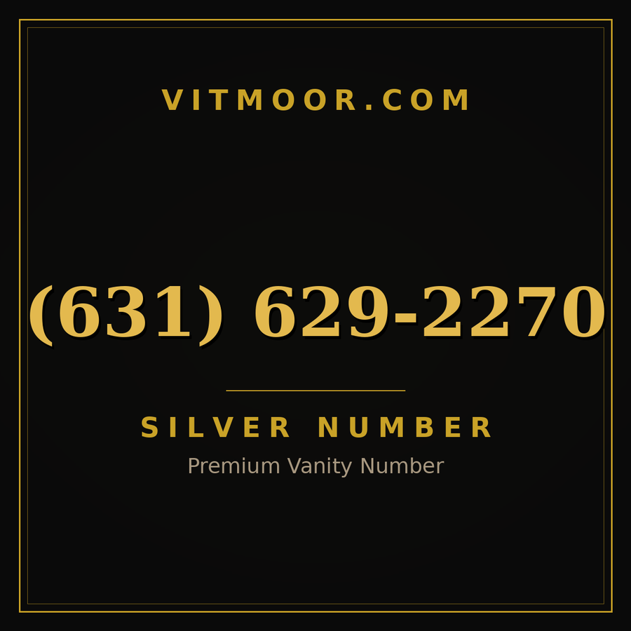 VITMOOR Silver premium number (631) 629-2270