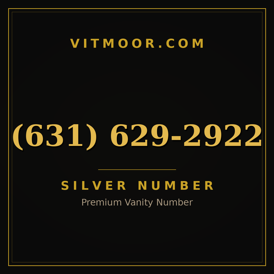 VITMOOR Silver premium number (631) 629-2922