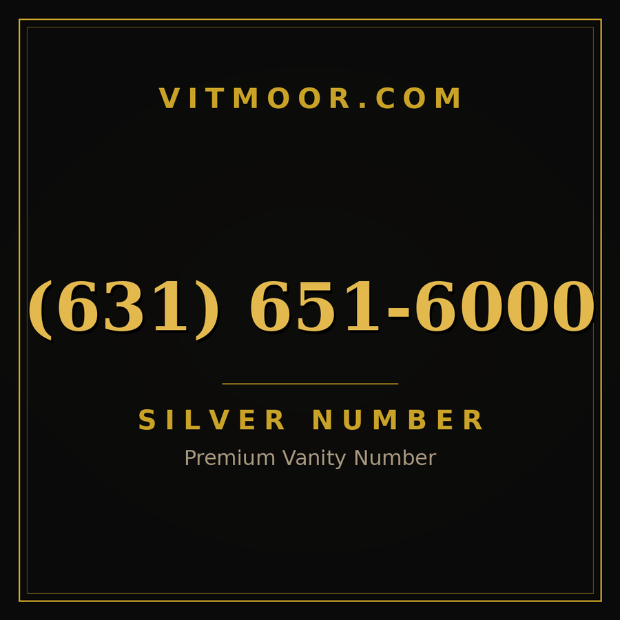 VITMOOR Silver premium number (631) 651-6000