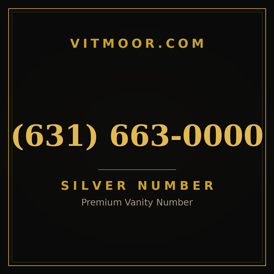 VITMOOR Silver premium number (631) 663-0000