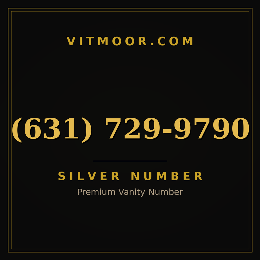 VITMOOR Silver premium number (631) 729-9790