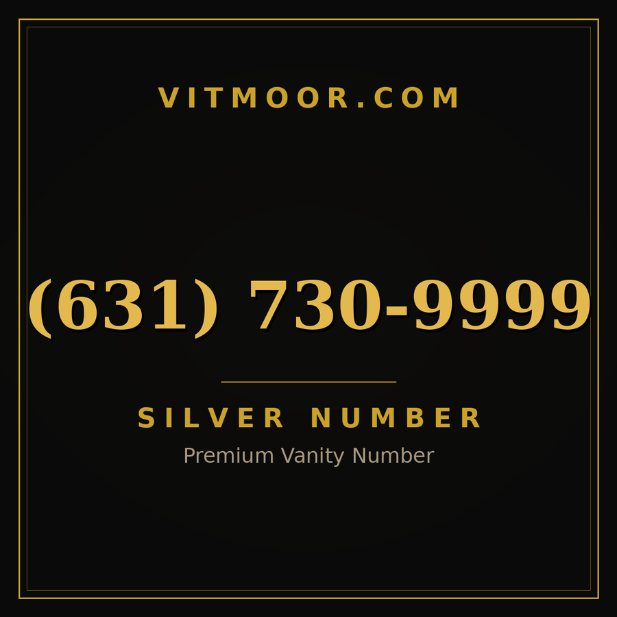 VITMOOR Silver premium number (631) 730-9999
