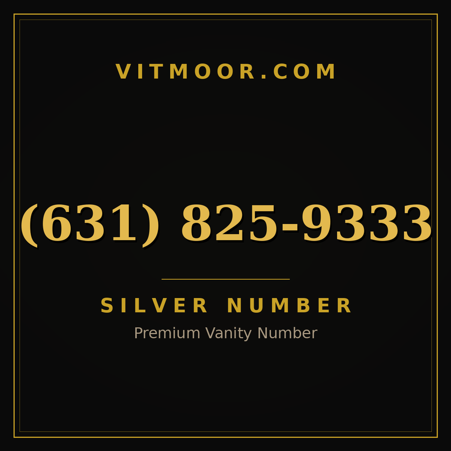 VITMOOR Silver premium number (631) 825-9333