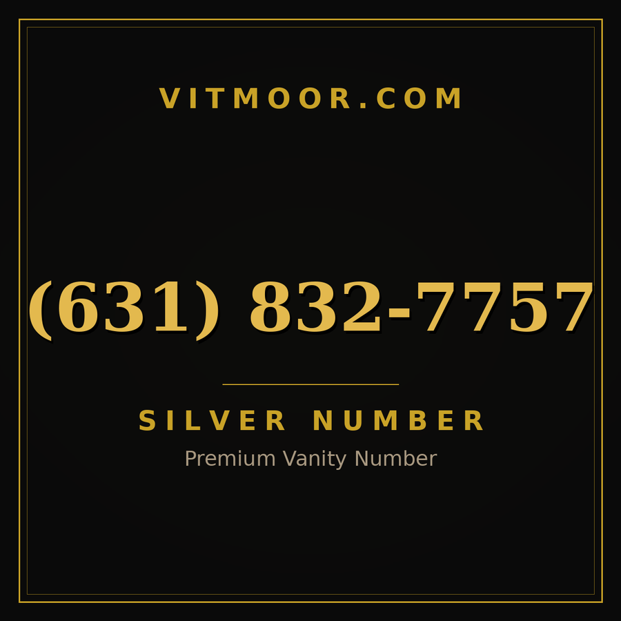 VITMOOR Silver premium number (631) 832-7757