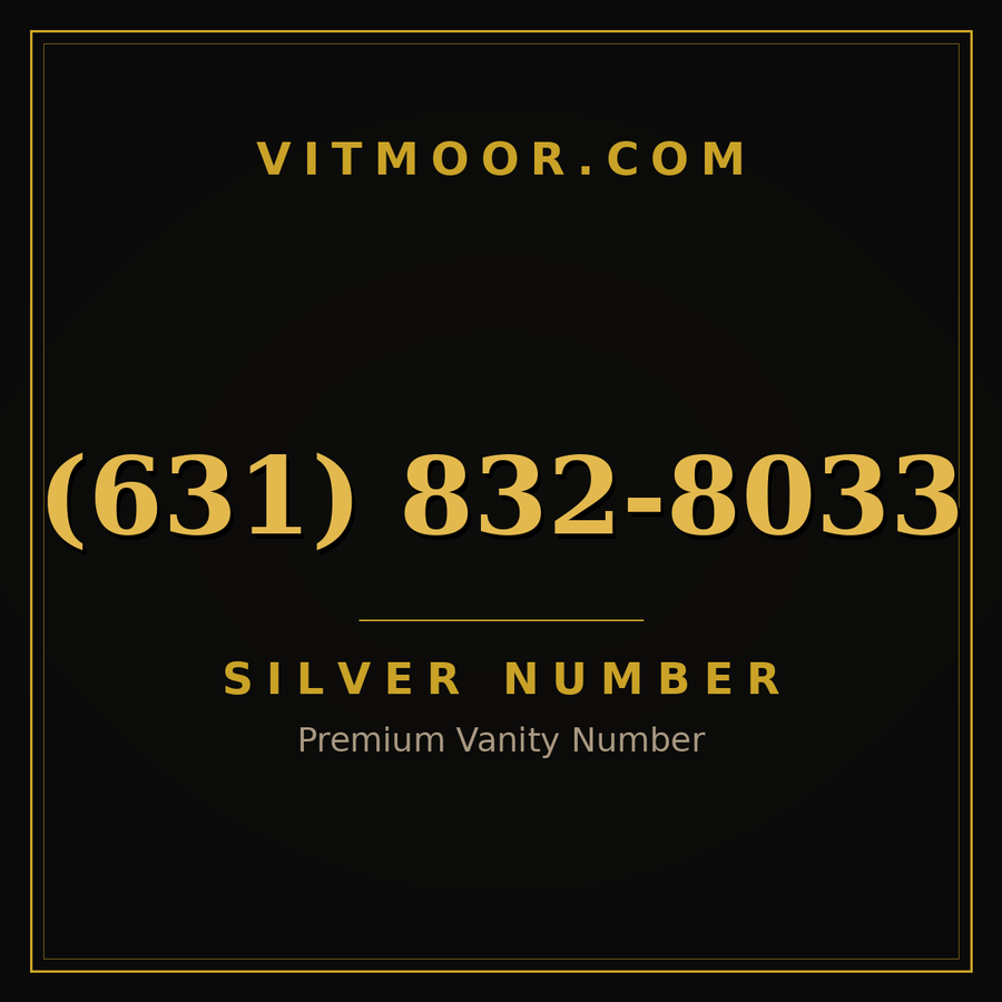 VITMOOR Silver premium number (631) 832-8033