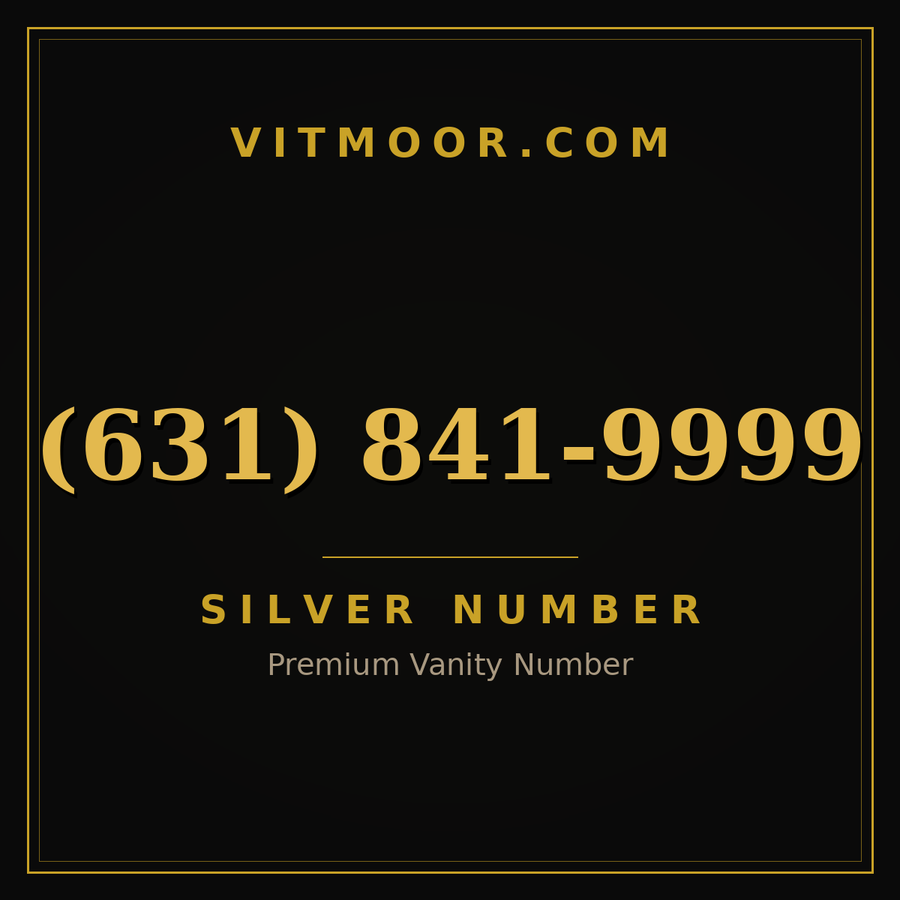 VITMOOR Silver premium number (631) 841-9999