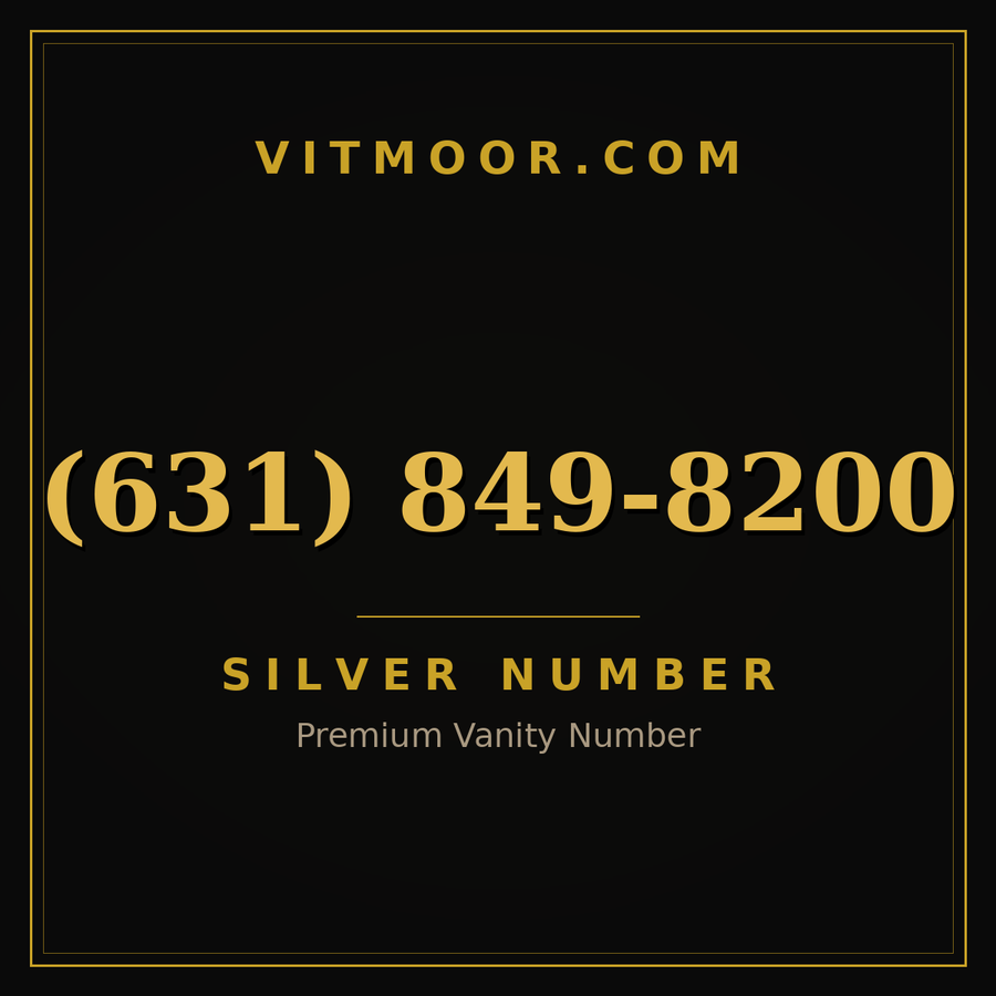 VITMOOR Silver premium number (631) 849-8200
