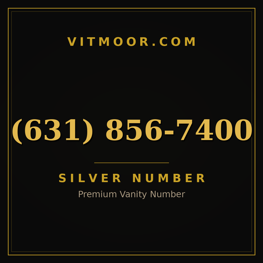 VITMOOR Silver premium number (631) 856-7400