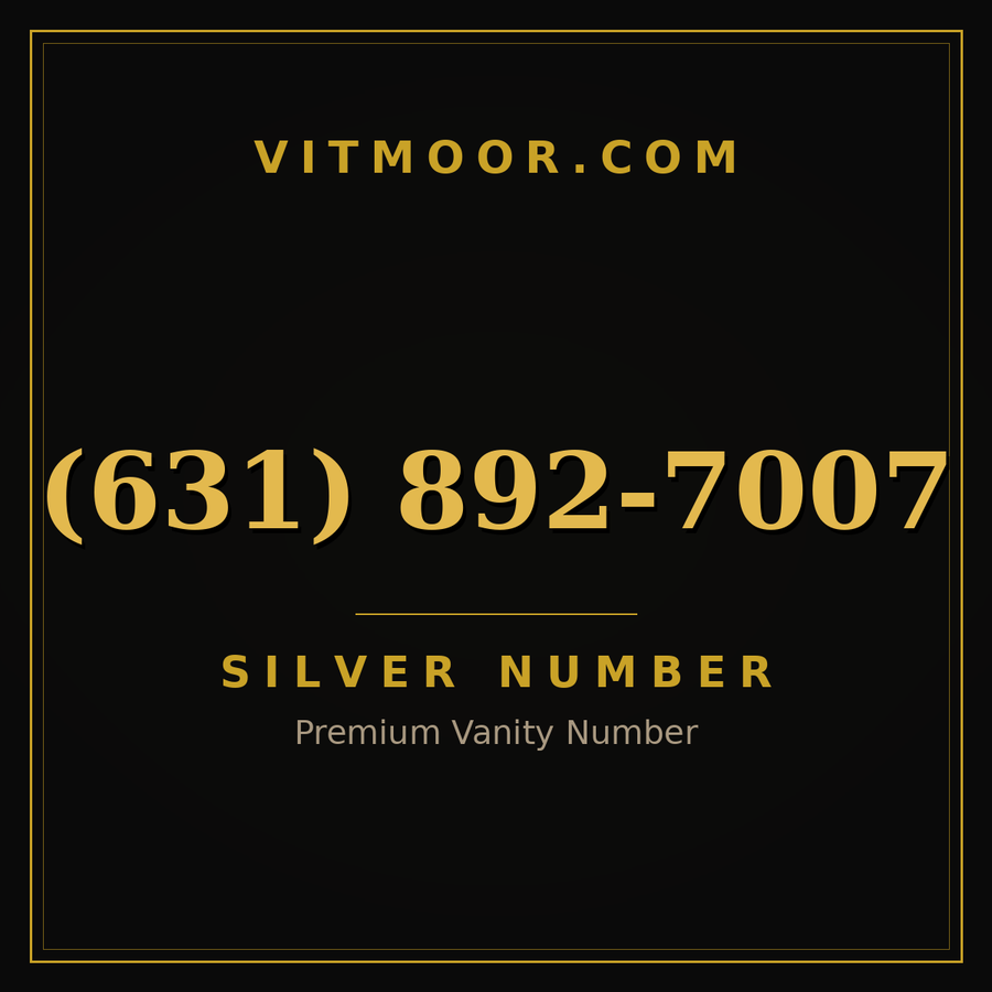 VITMOOR Silver premium number (631) 892-7007