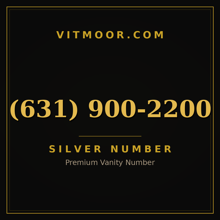 VITMOOR Silver premium number (631) 900-2200