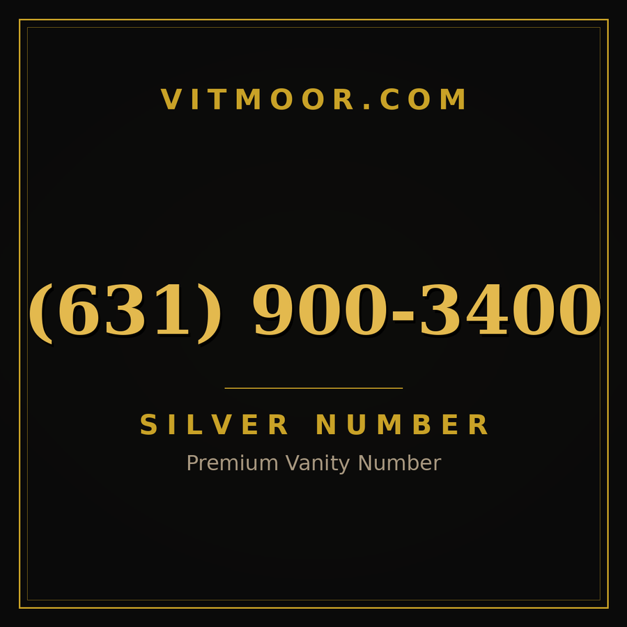 VITMOOR Silver premium number (631) 900-3400