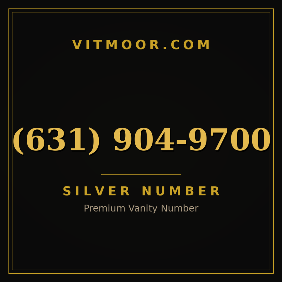 VITMOOR Silver premium number (631) 904-9700