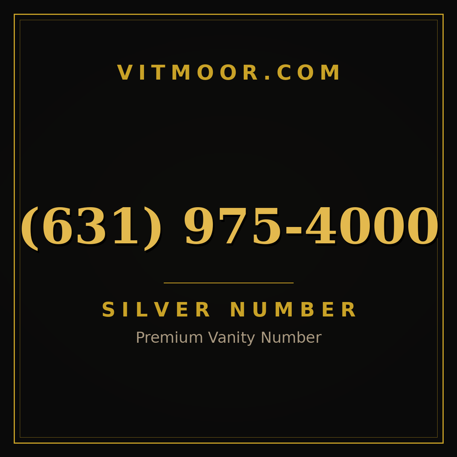 VITMOOR Silver premium number (631) 975-4000