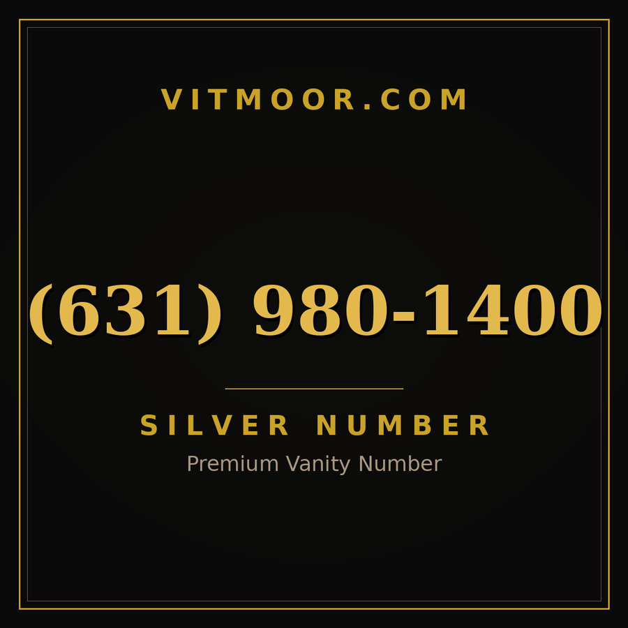 VITMOOR Silver premium number (631) 980-1400