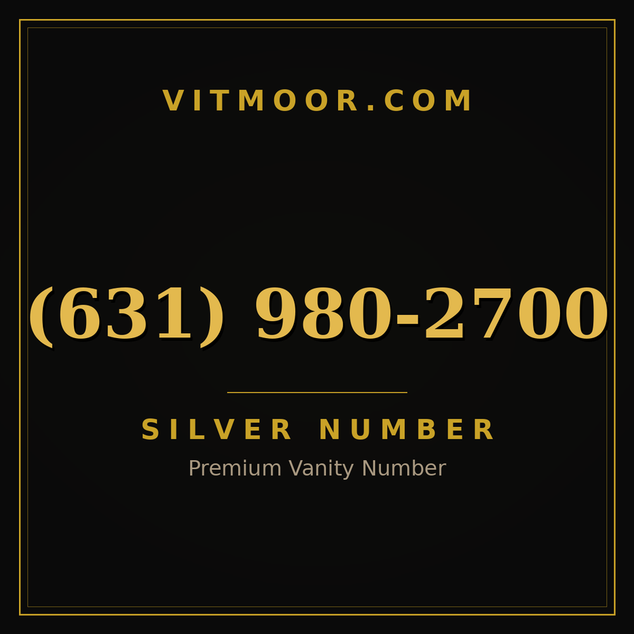 VITMOOR Silver premium number (631) 980-2700