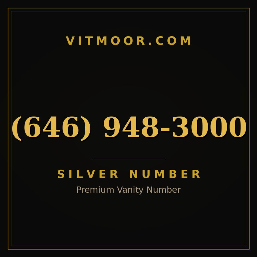 VITMOOR Silver premium number (646) 948-3000