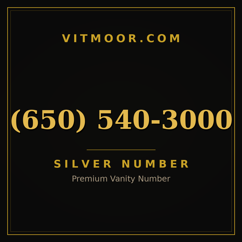 650 540-3000