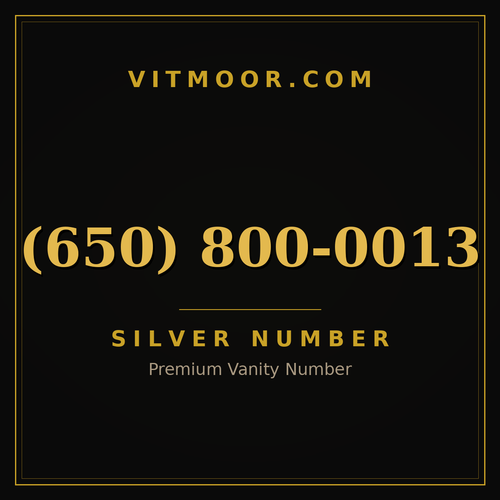 650 800-0013