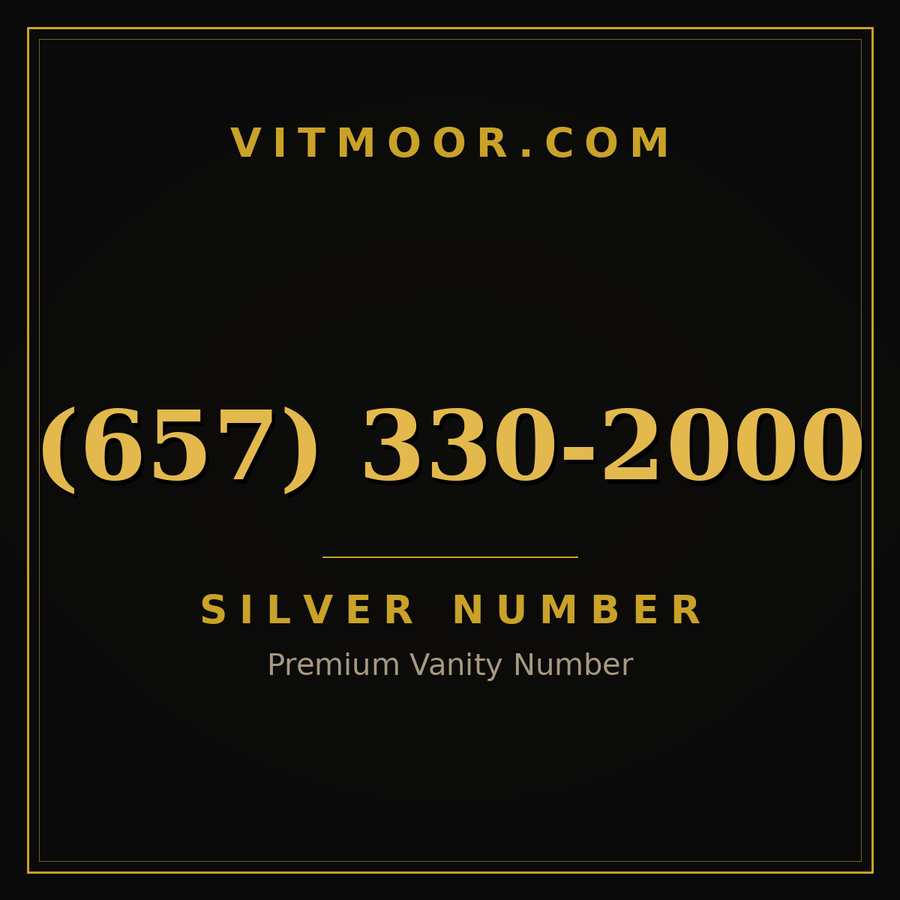 VITMOOR Silver premium number (657) 330-2000