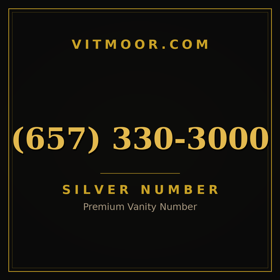 VITMOOR Silver premium number (657) 330-3000