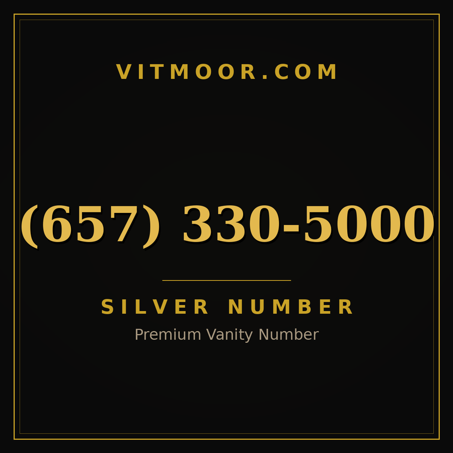 VITMOOR Silver premium number (657) 330-5000