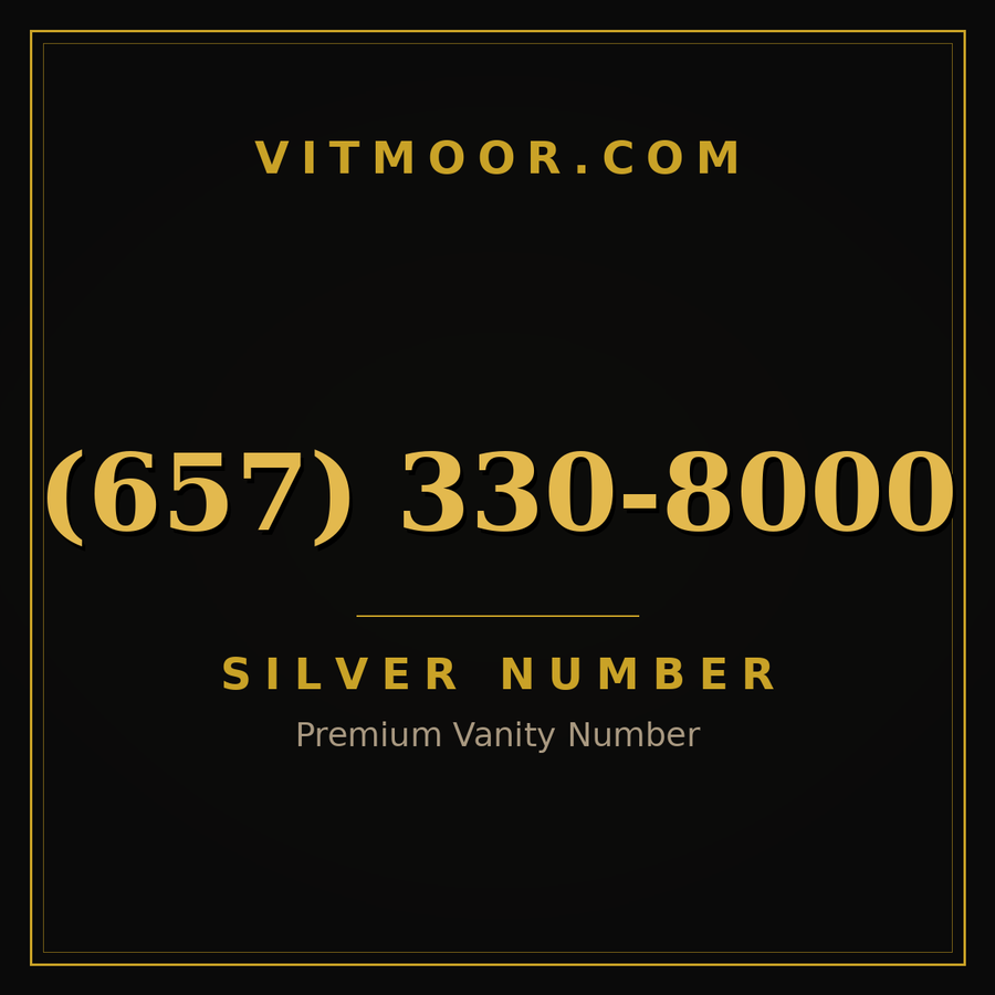 VITMOOR Silver premium number (657) 330-8000