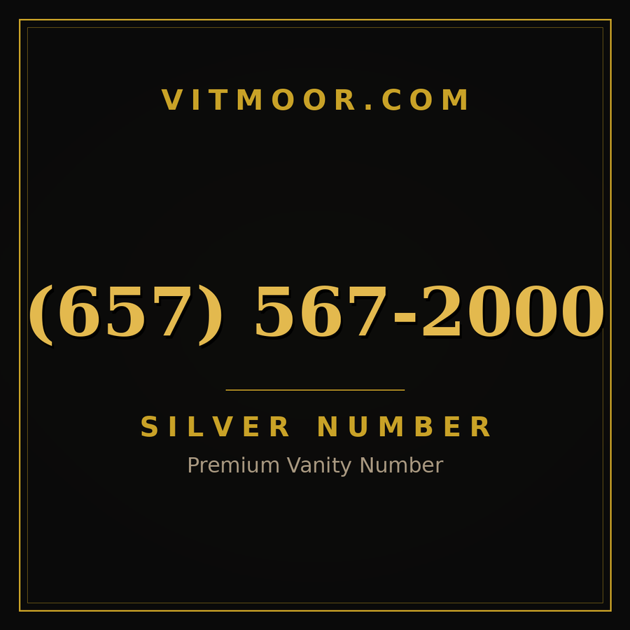 VITMOOR Silver premium number (657) 567-2000
