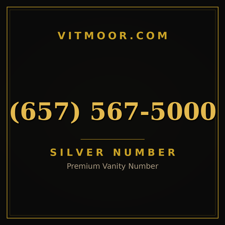 VITMOOR Silver premium number (657) 567-5000