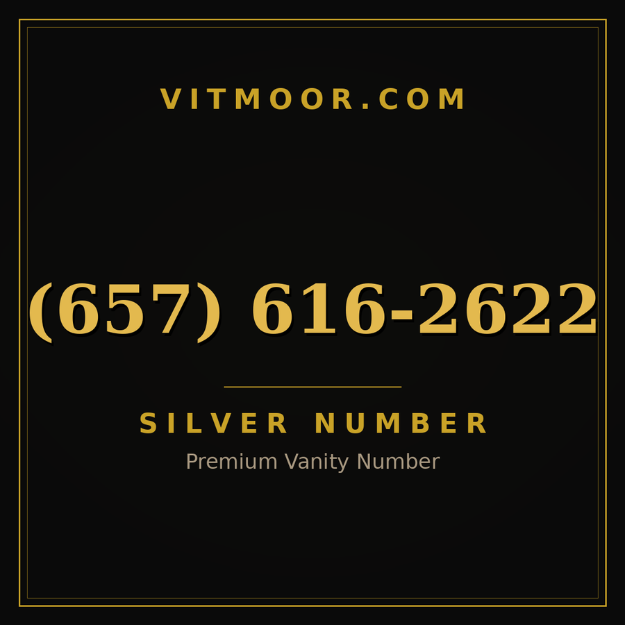 VITMOOR Silver premium number (657) 616-2622