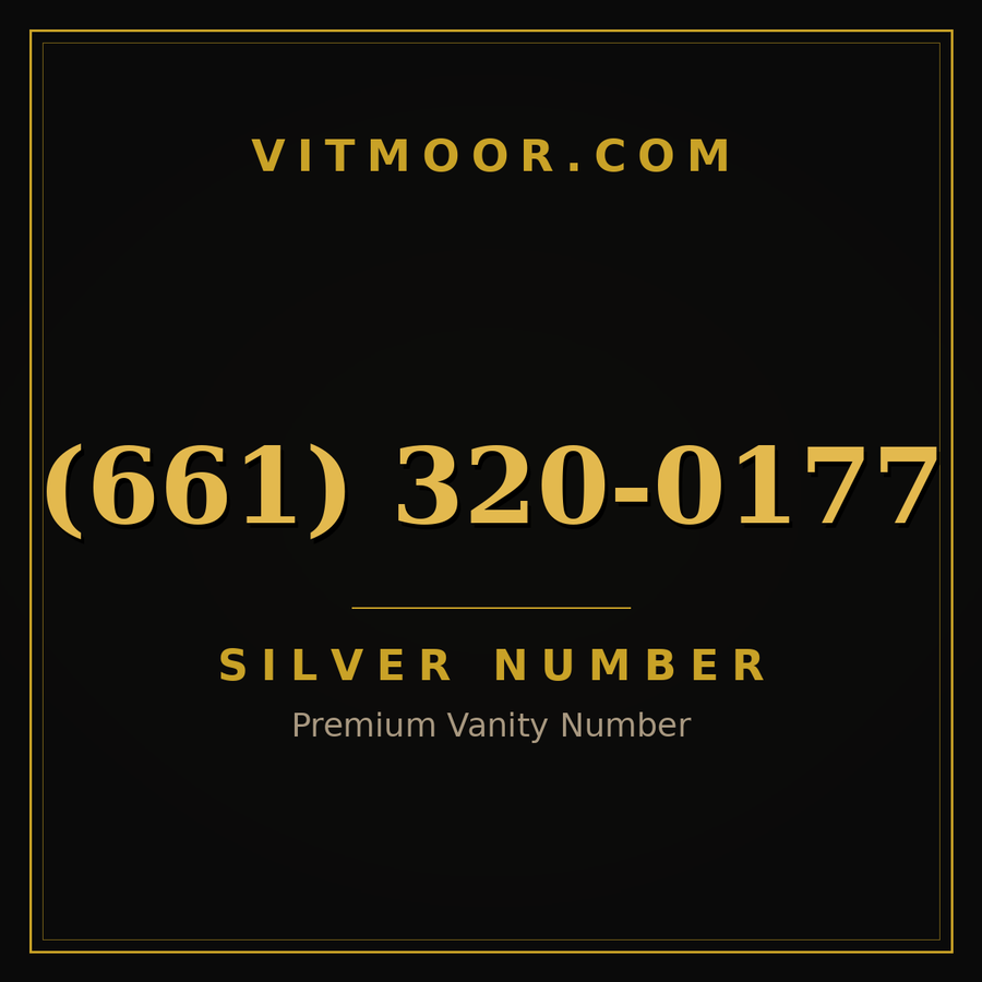 VITMOOR Silver premium number (661) 320-0177