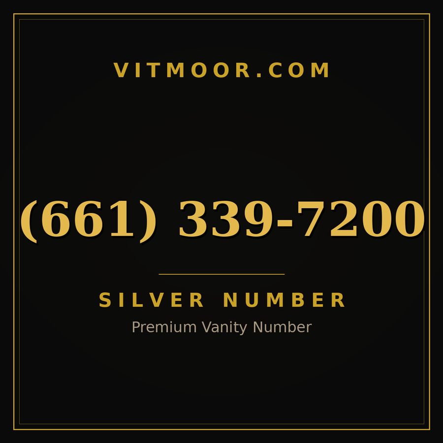 VITMOOR Silver premium number (661) 339-7200