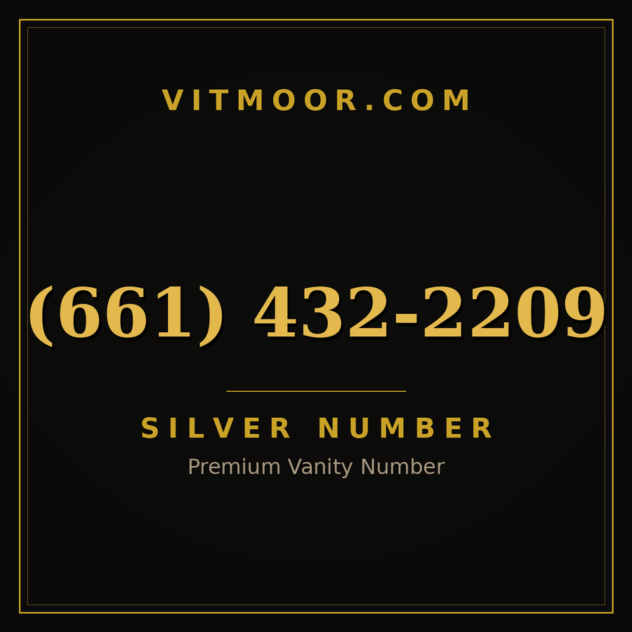 VITMOOR Silver premium number (661) 432-2209