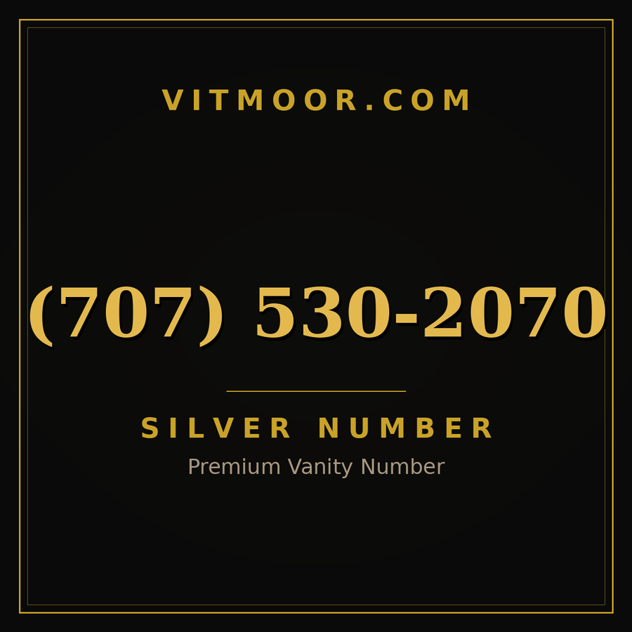 VITMOOR Silver premium number (707) 530-2070