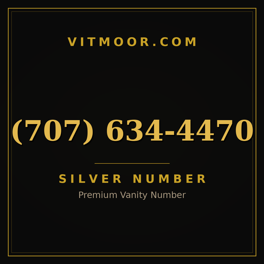 707 634-4470