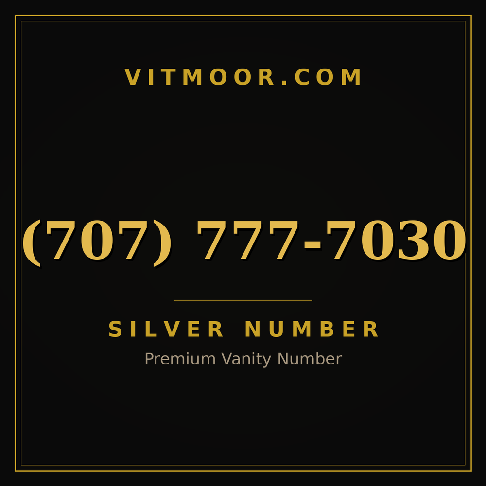 707 777-7030