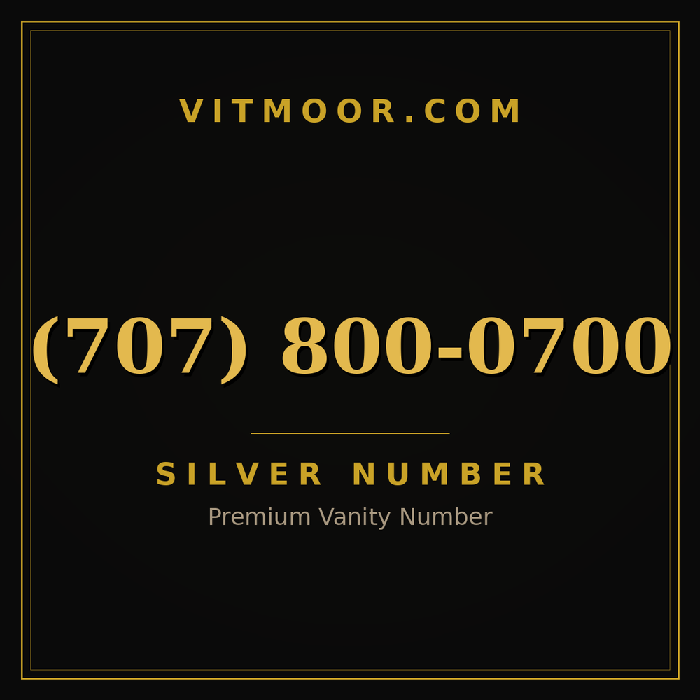 707 800-0700