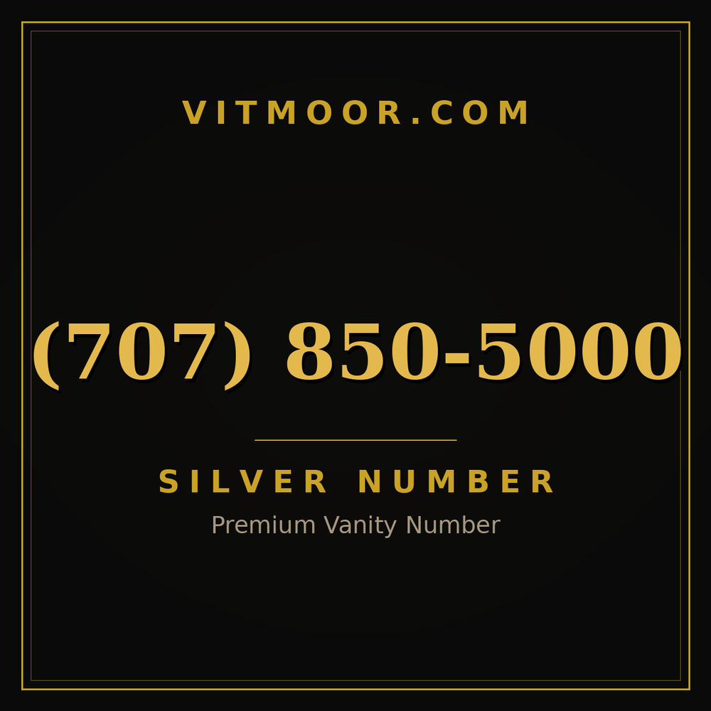707 850-5000