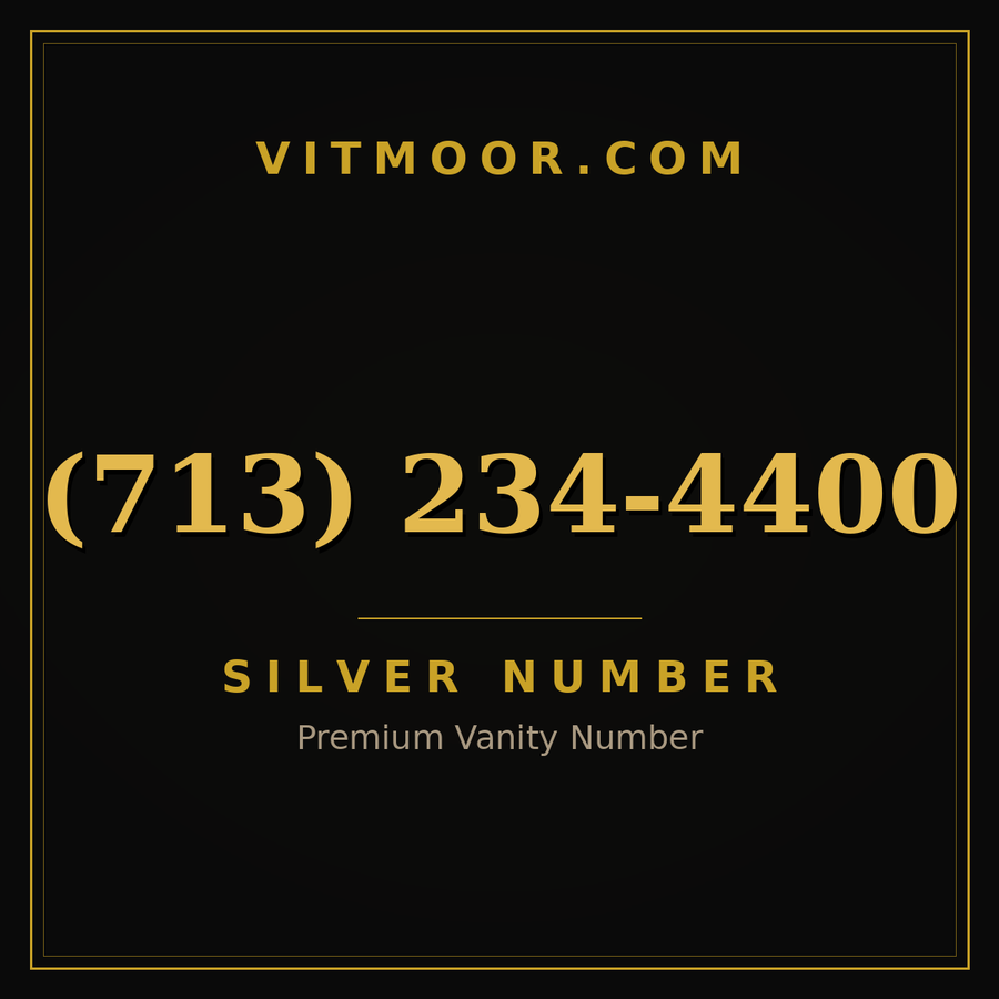 VITMOOR Silver premium number (713) 234-4400