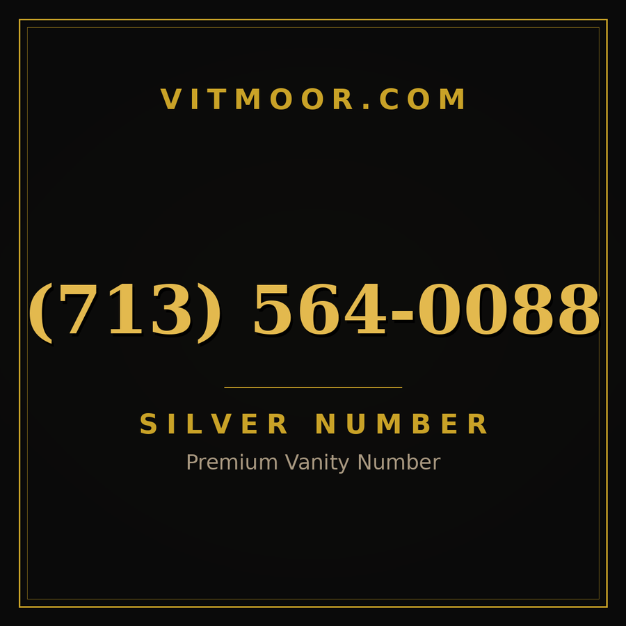 VITMOOR Silver premium number (713) 564-0088