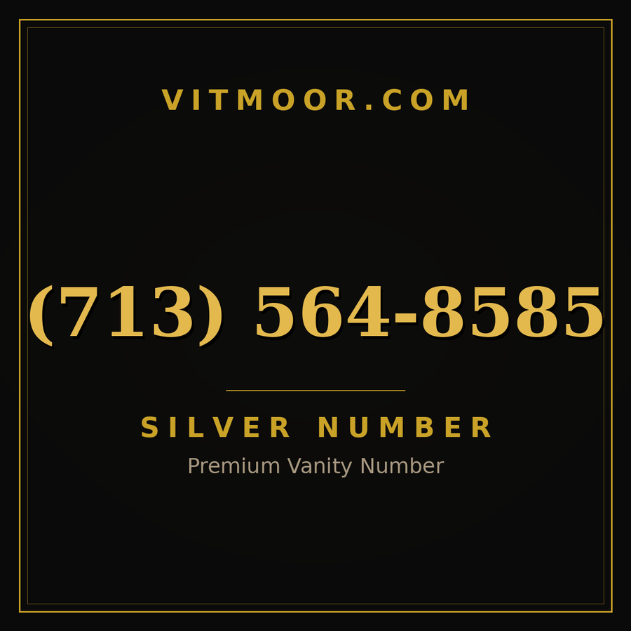 VITMOOR Silver premium number (713) 564-8585