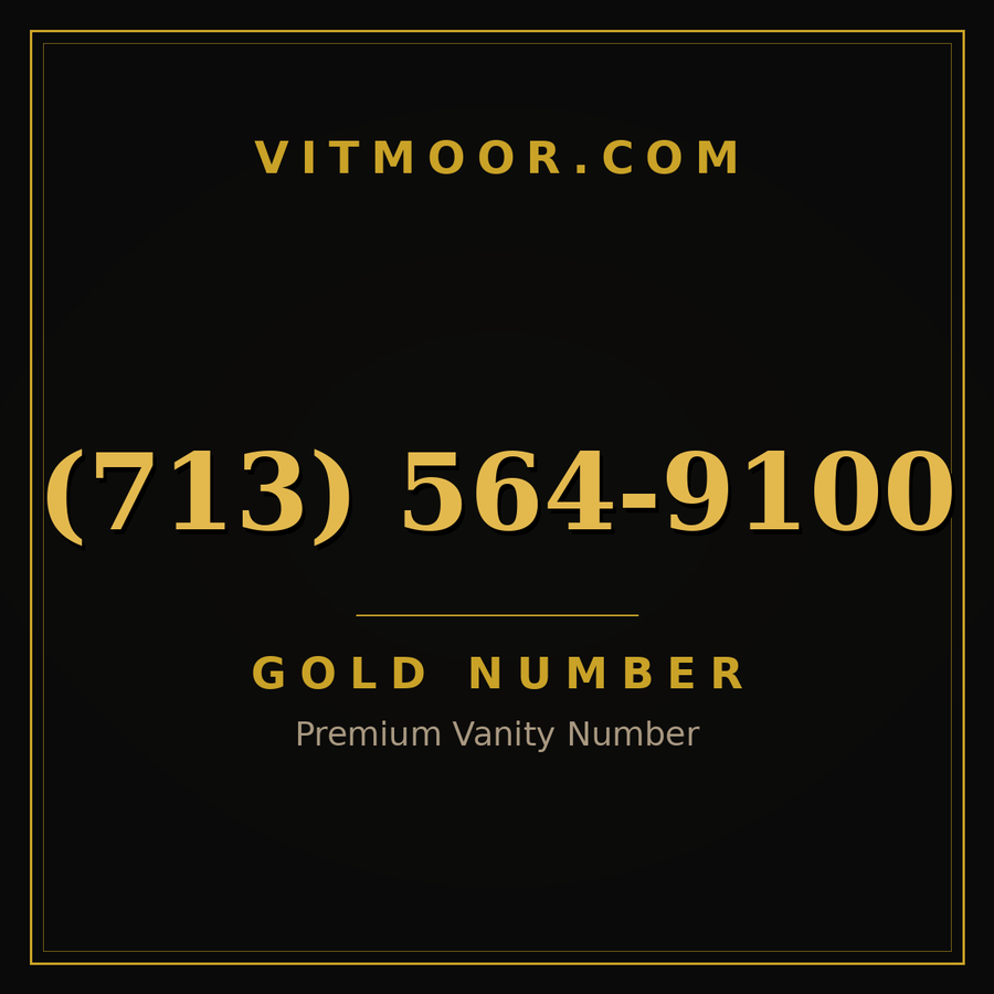 VITMOOR Gold premium number (713) 564-9100