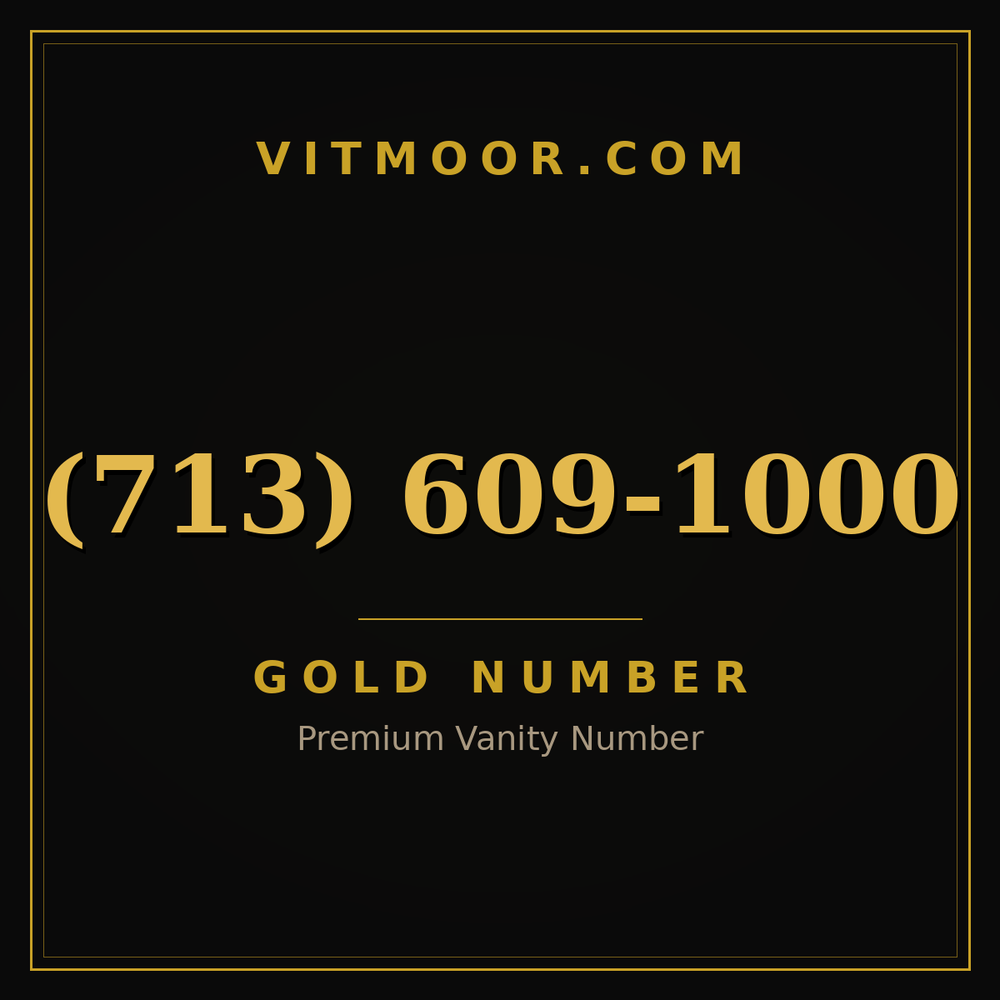 713 609-1000