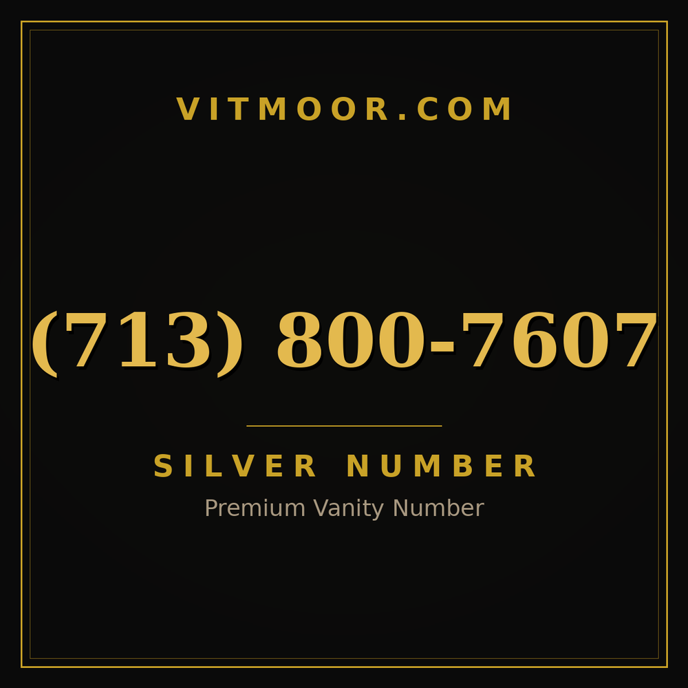 713 800-7607