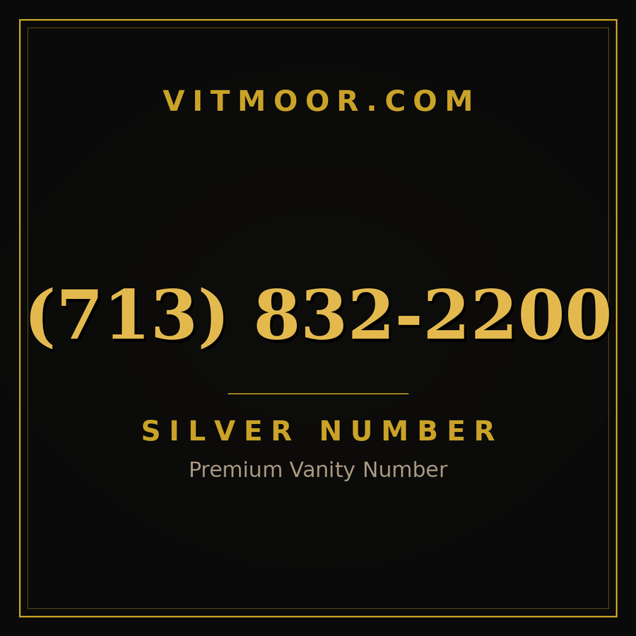 VITMOOR Silver premium number (713) 832-2200